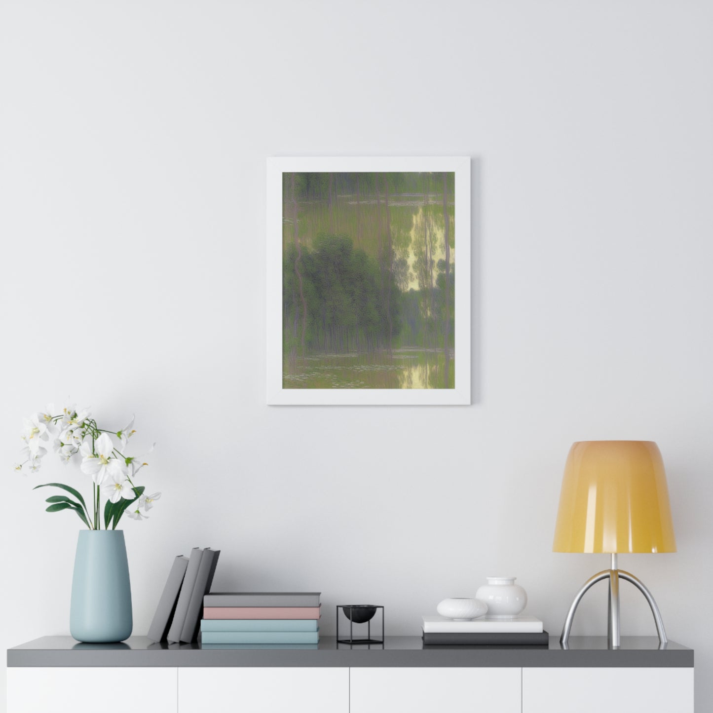 Floodplain Forest Landscape Claude Monet Style