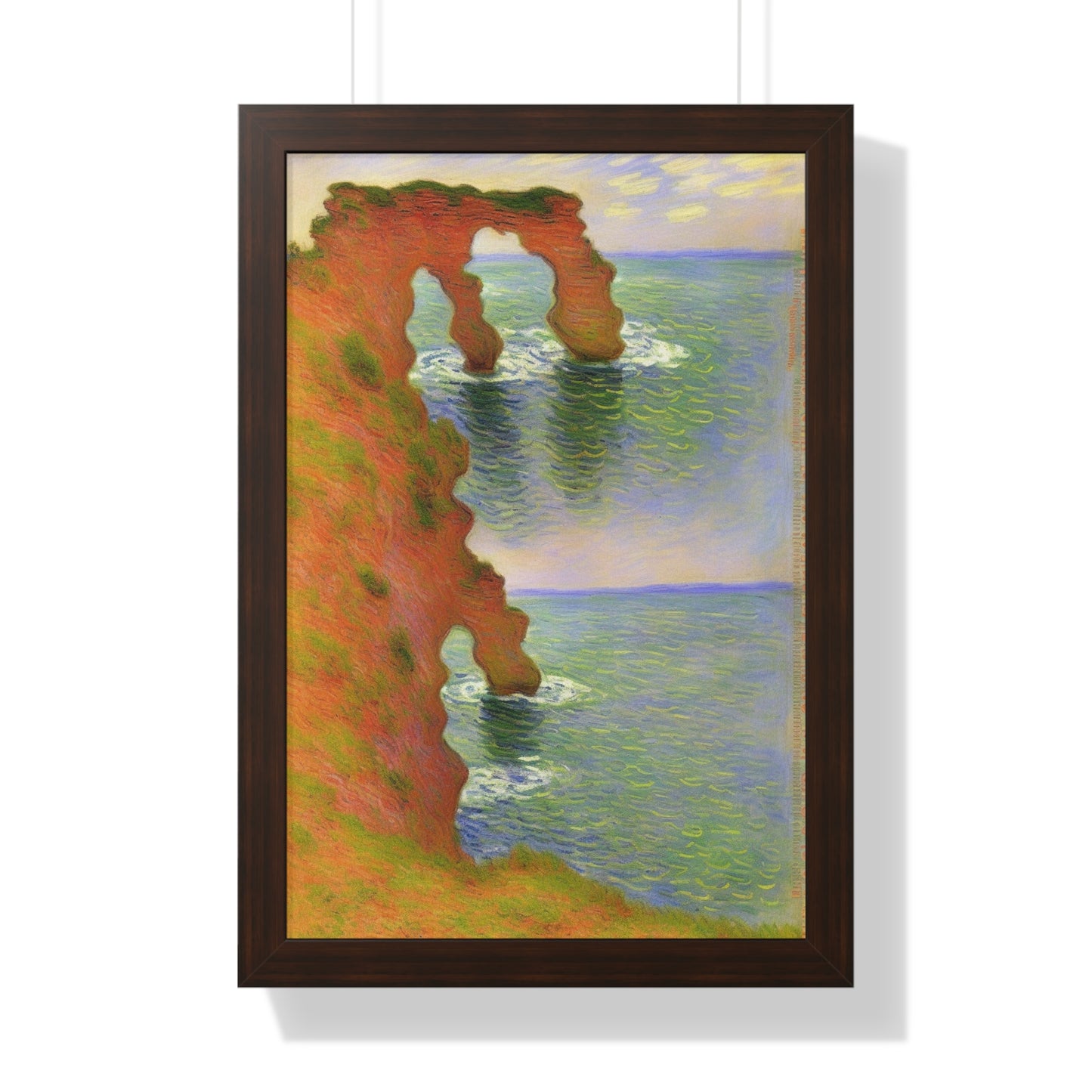 Wind-Eroded Arch Landscape Claude Monet Style