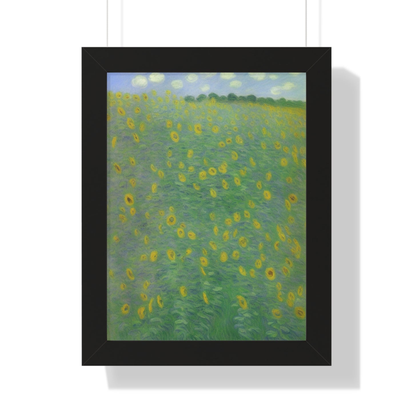 Sunflower Landscape Claude Monet Style