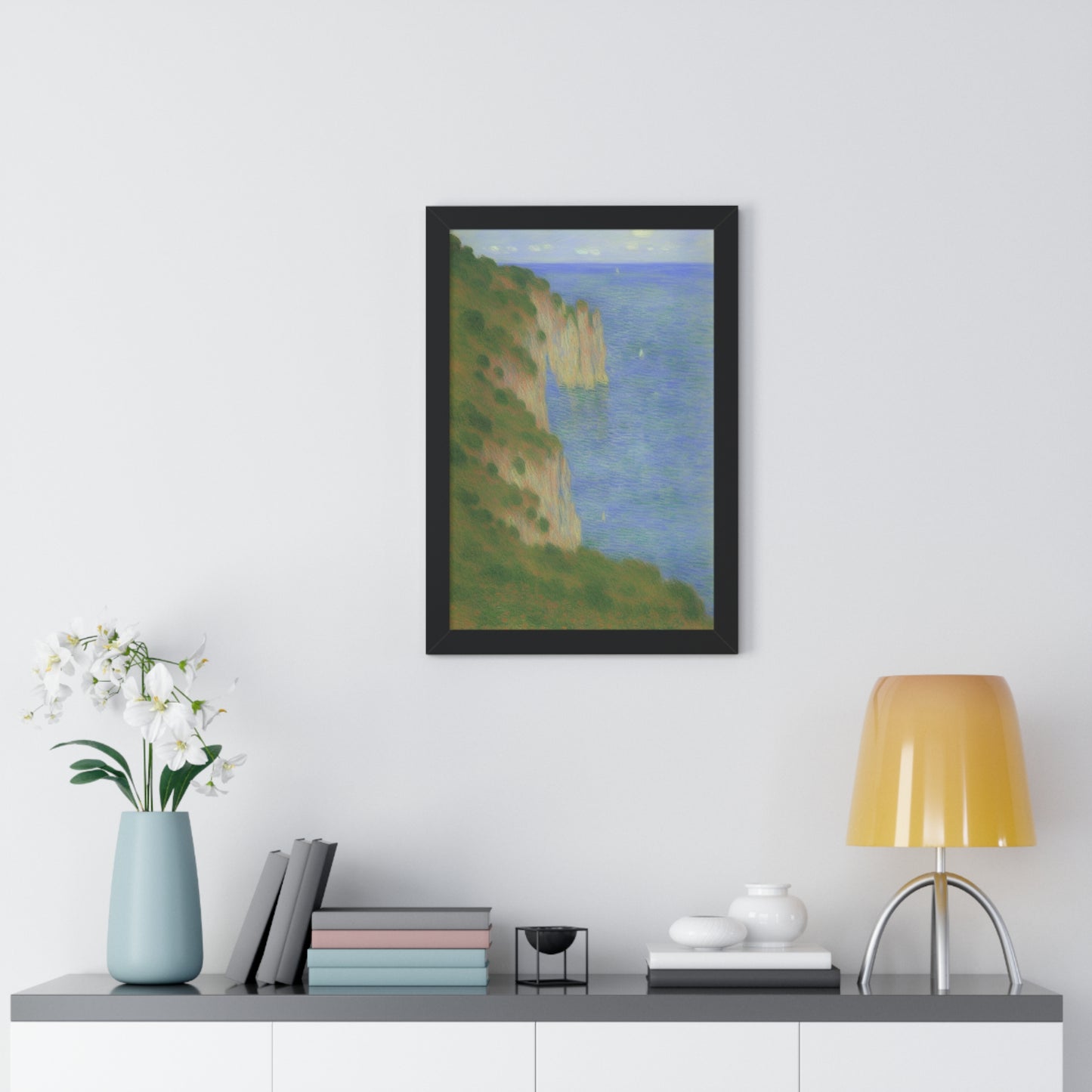 Coastal Bluff Landscape Claude Monet Style