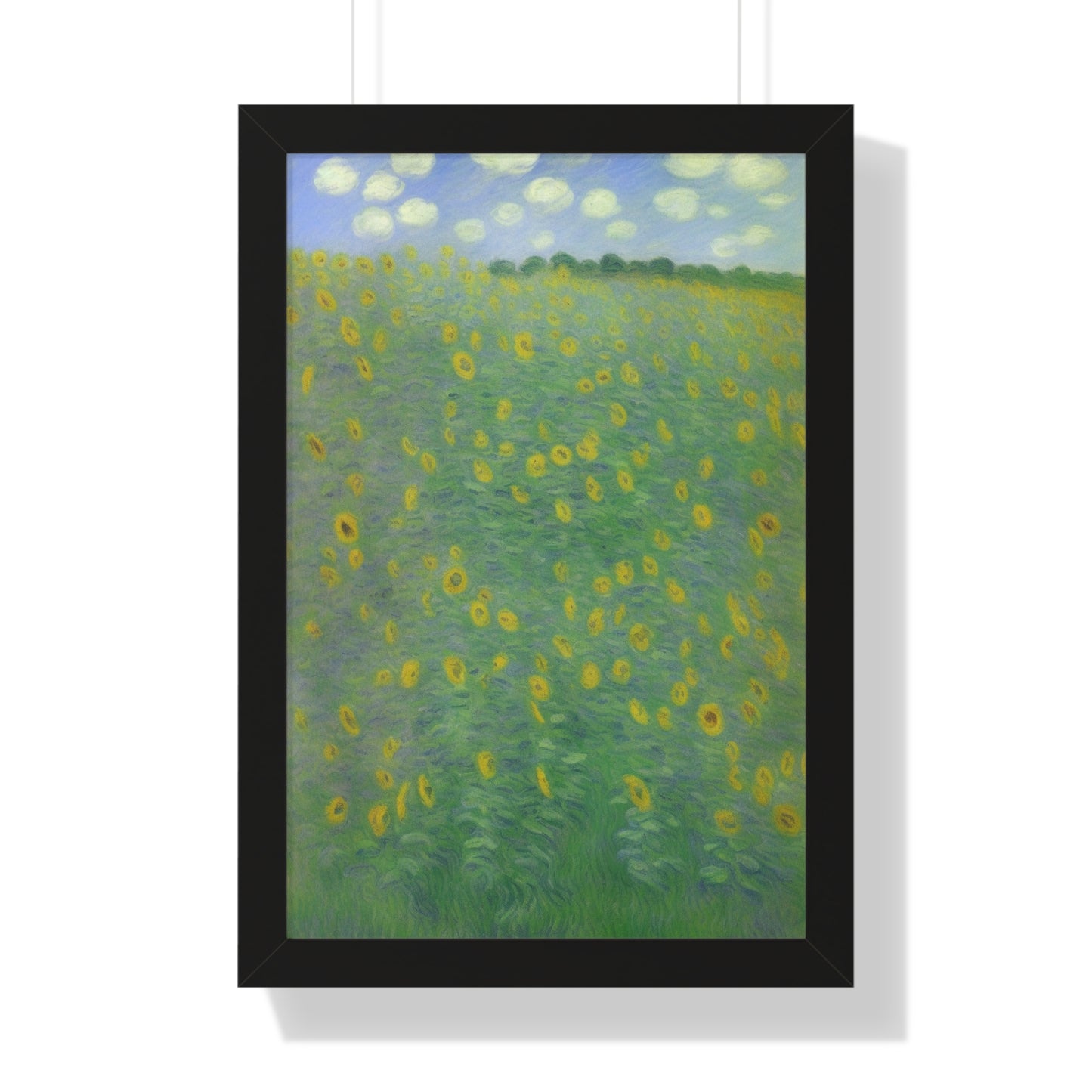 Sunflower Landscape Claude Monet Style