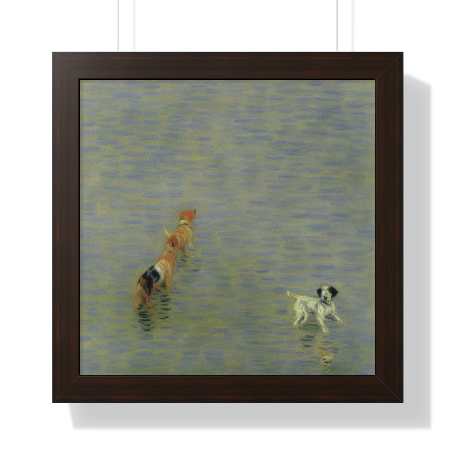 Dog Scene Claude Monet Style