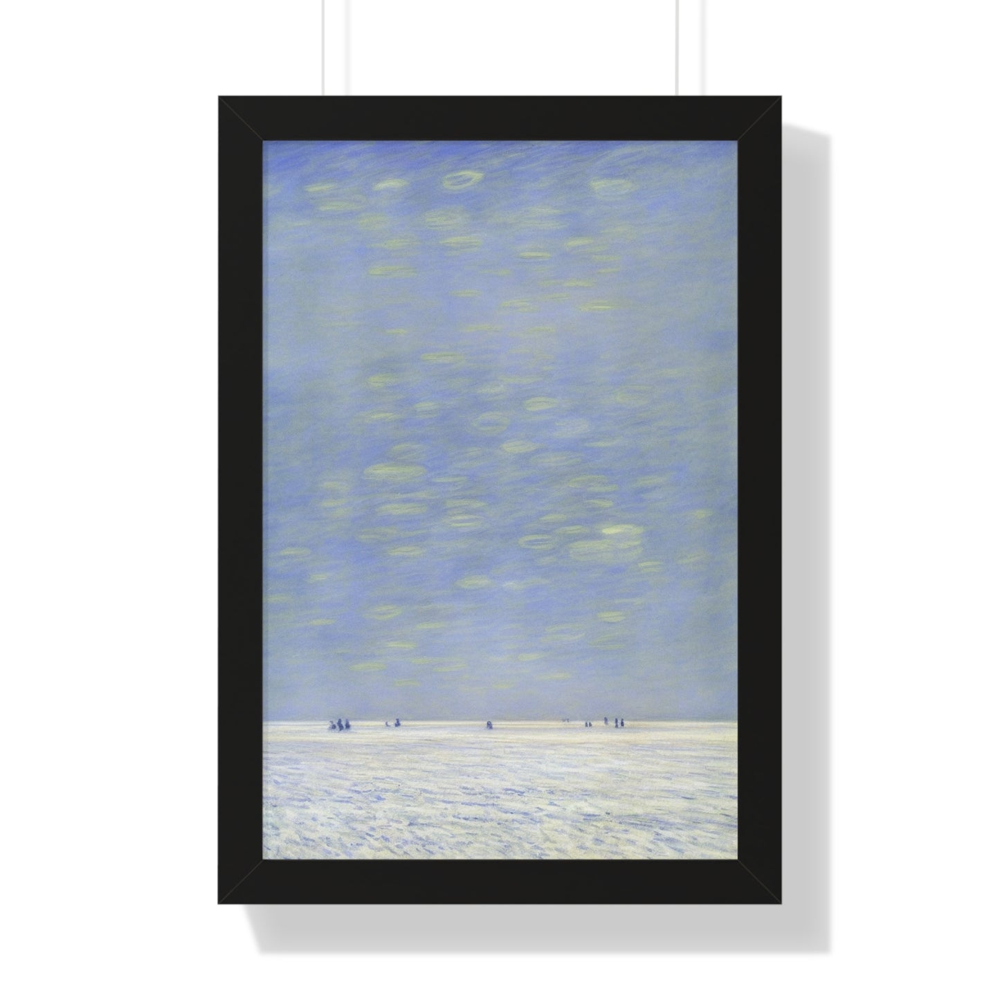 Salt Flat Scene Claude Monet Style