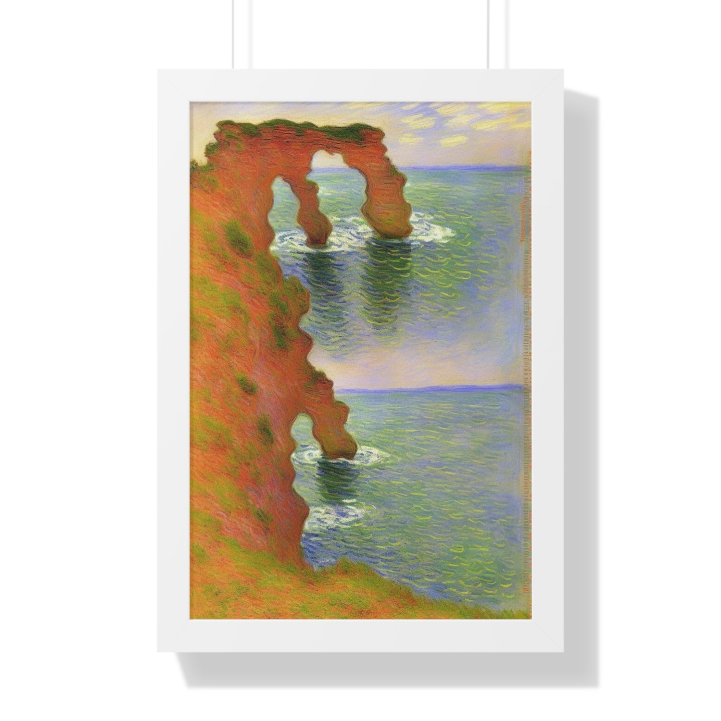 Wind-Eroded Arch Landscape Claude Monet Style