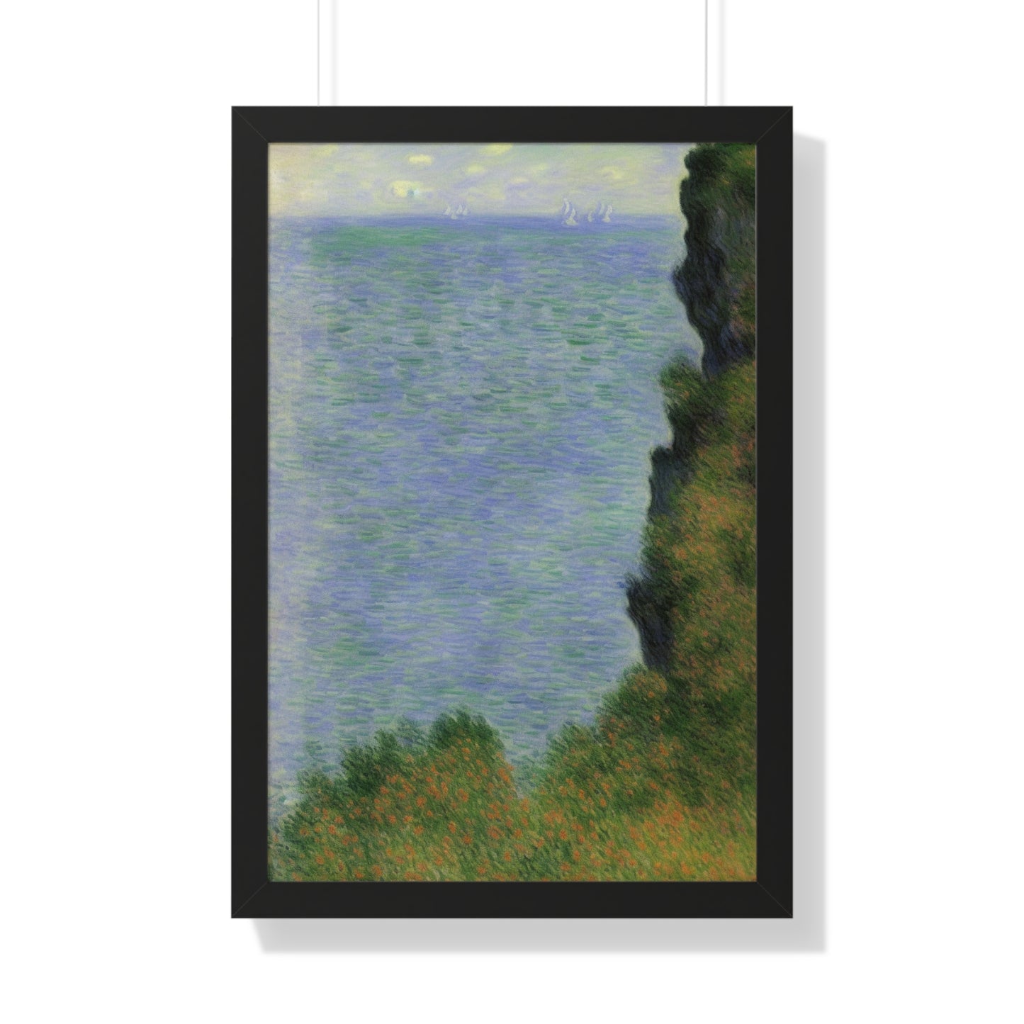 Cliff Scene Claude Monet Style