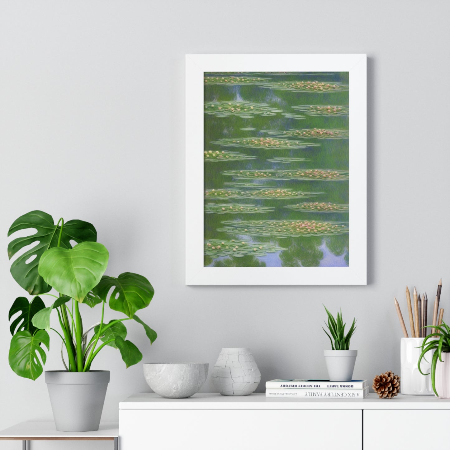 Water Lilies Landscape Claude Monet Style