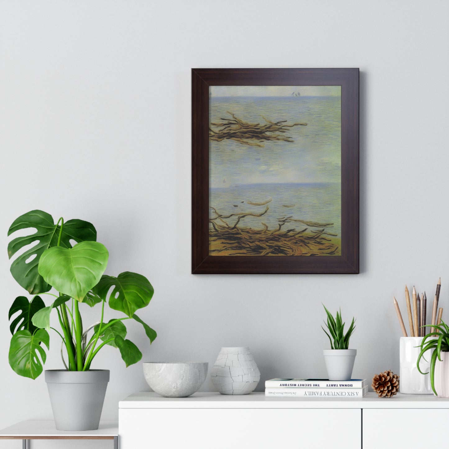 Driftwood Landscape Claude Monet Style