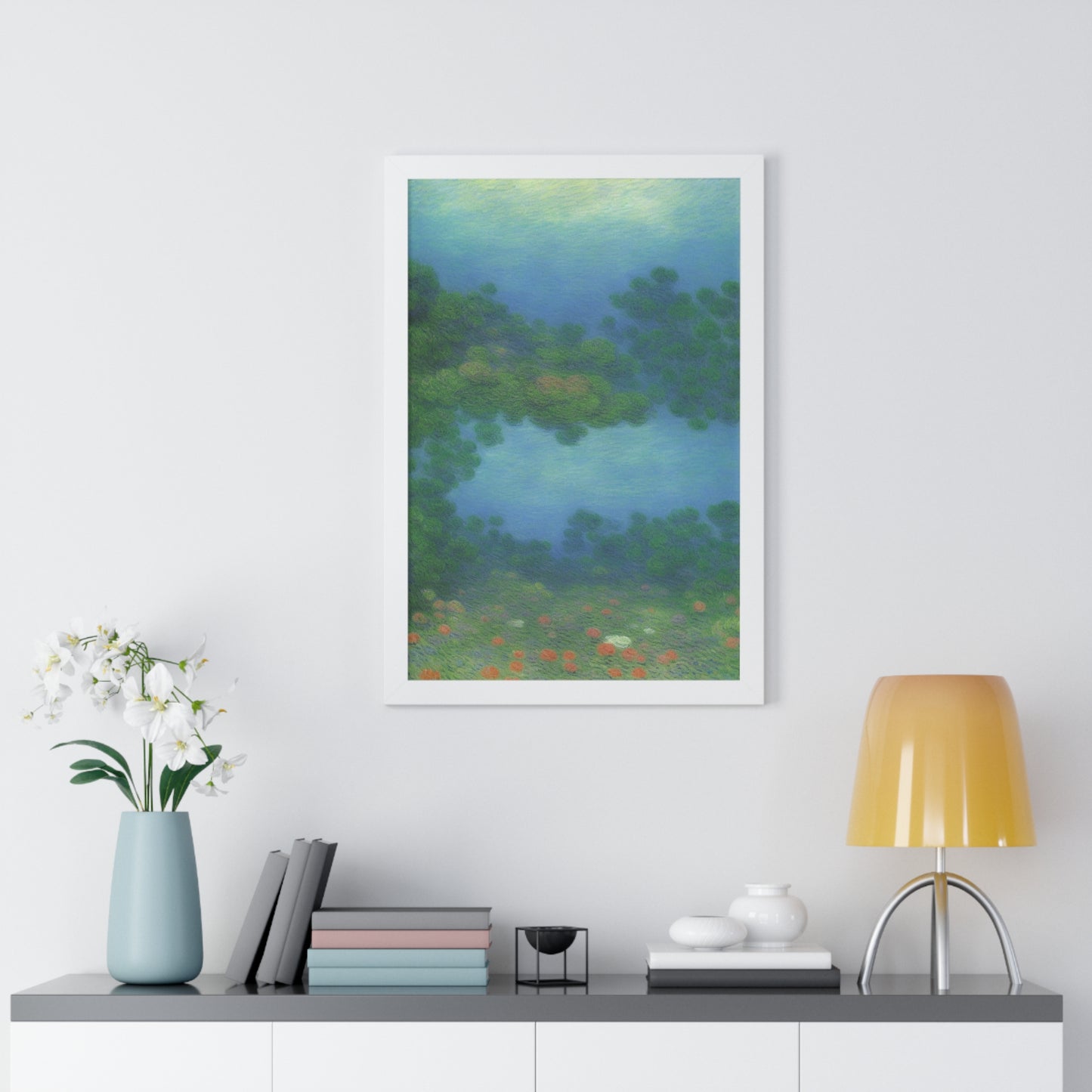 Coral Reef Scene Claude Monet Style