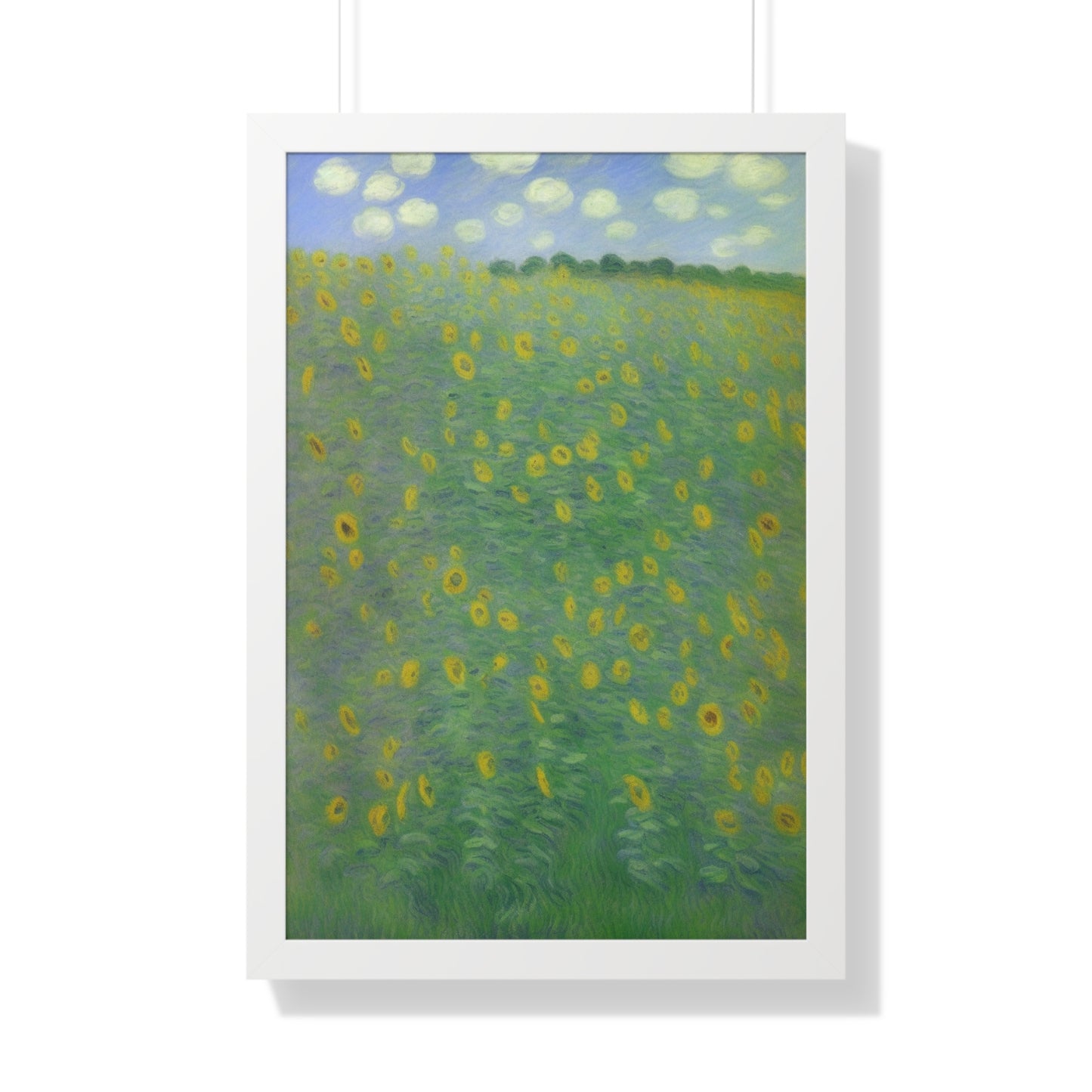 Sunflower Landscape Claude Monet Style