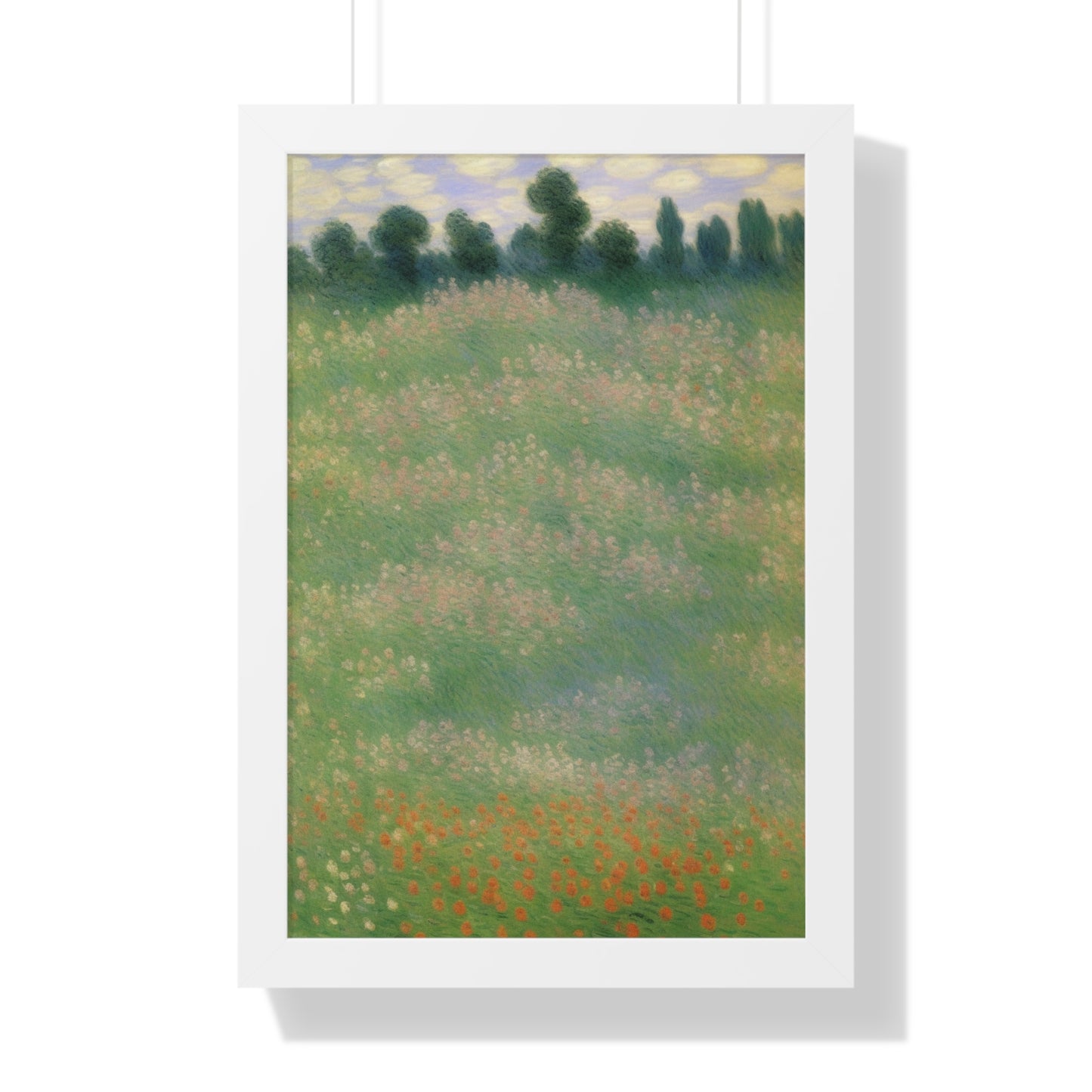 Flowers Landscape Claude Monet Style