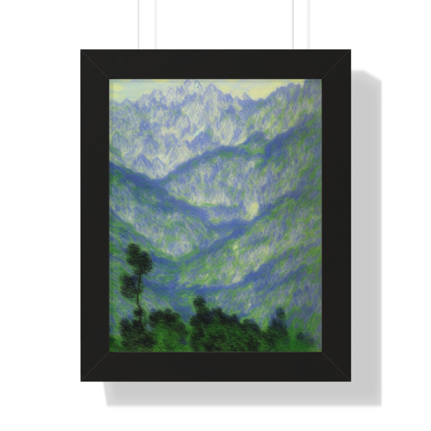 Mountains Landscape Claude Monet Style