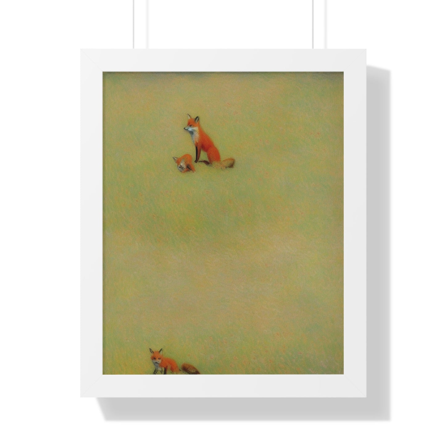 Fox In A Meadow Scene Claude Monet Style