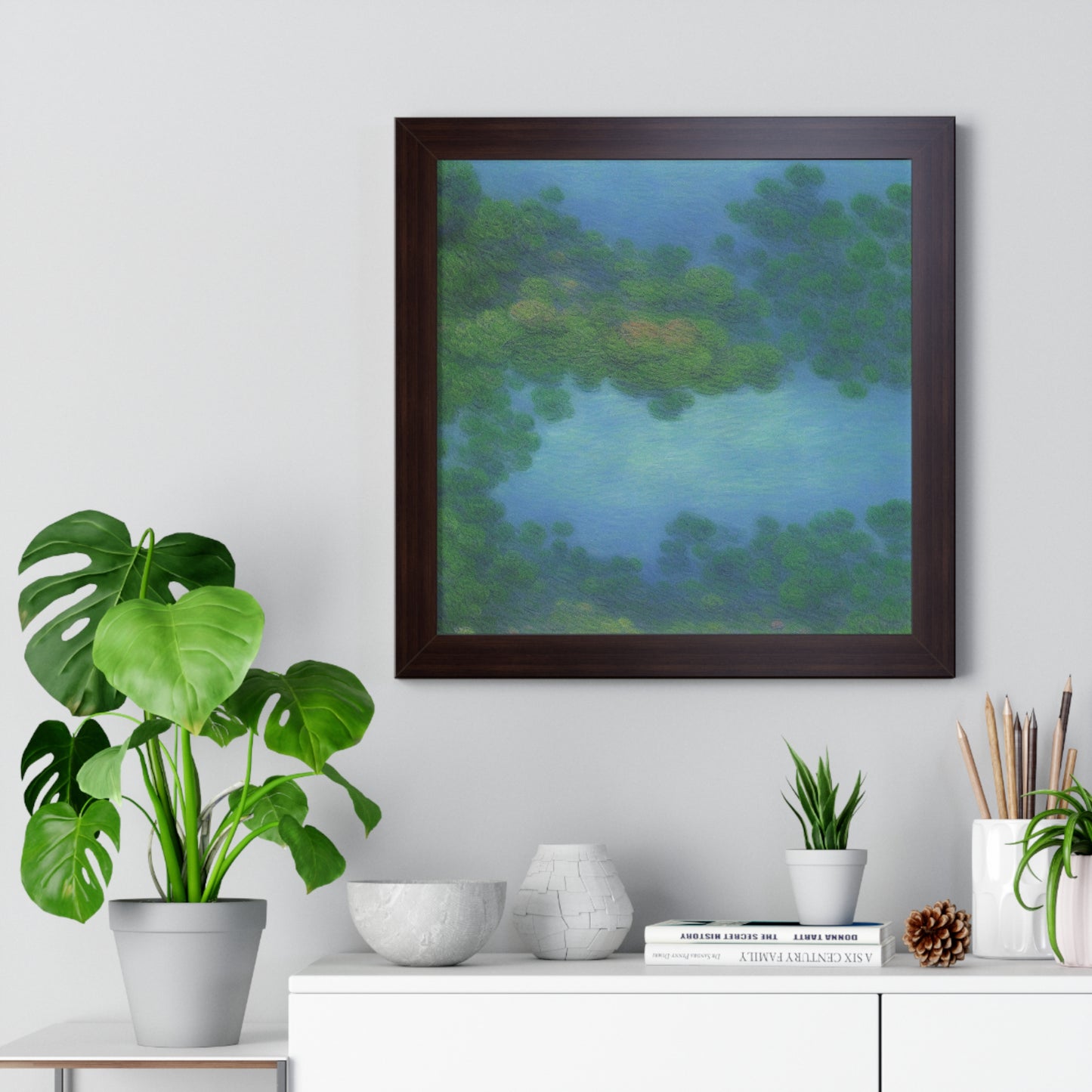 Coral Reef Scene Claude Monet Style