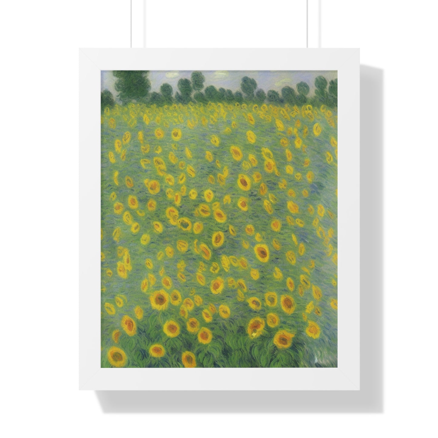 Sunflower Scene Claude Monet Style