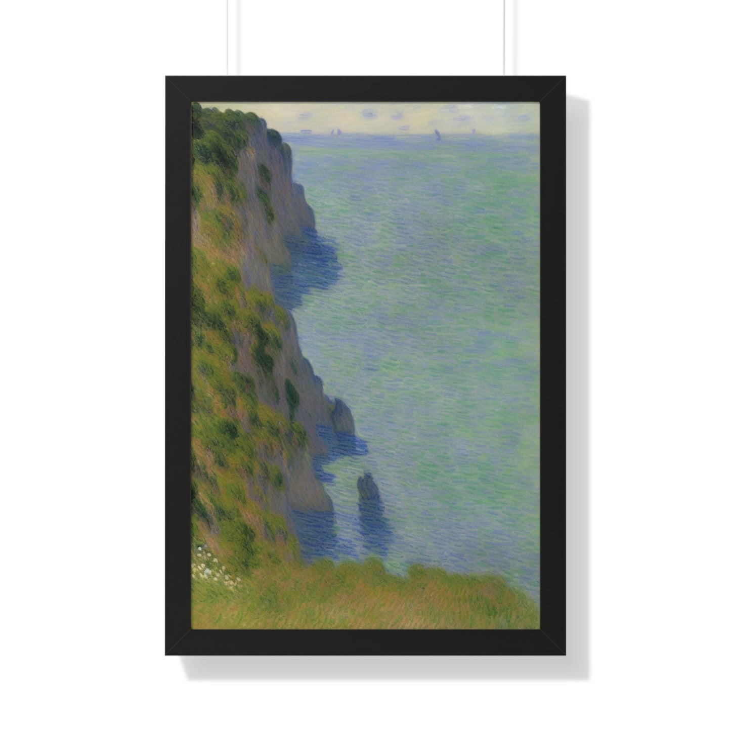 Coastal Bluff Landscape Claude Monet Style