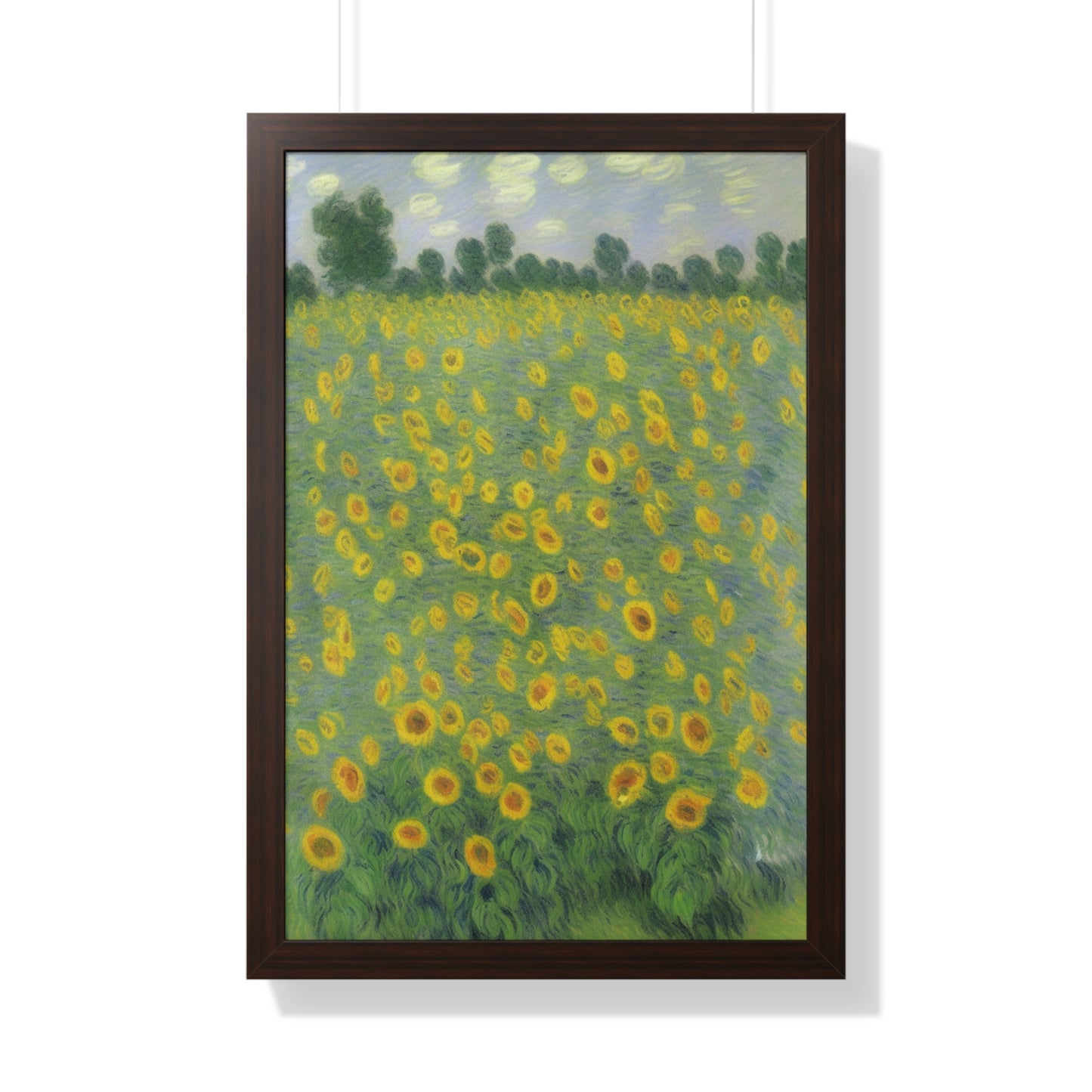 Sunflower Scene Claude Monet Style