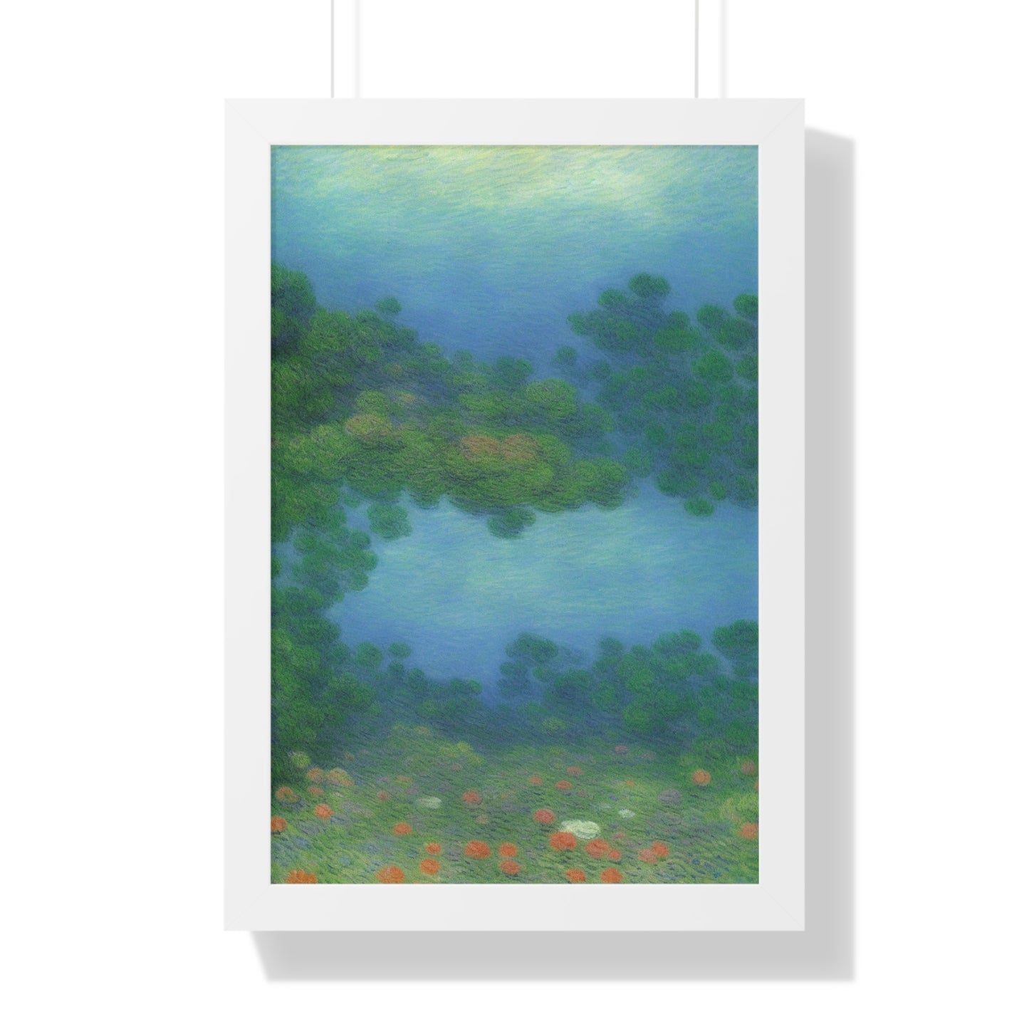 Coral Reef Scene Claude Monet Style