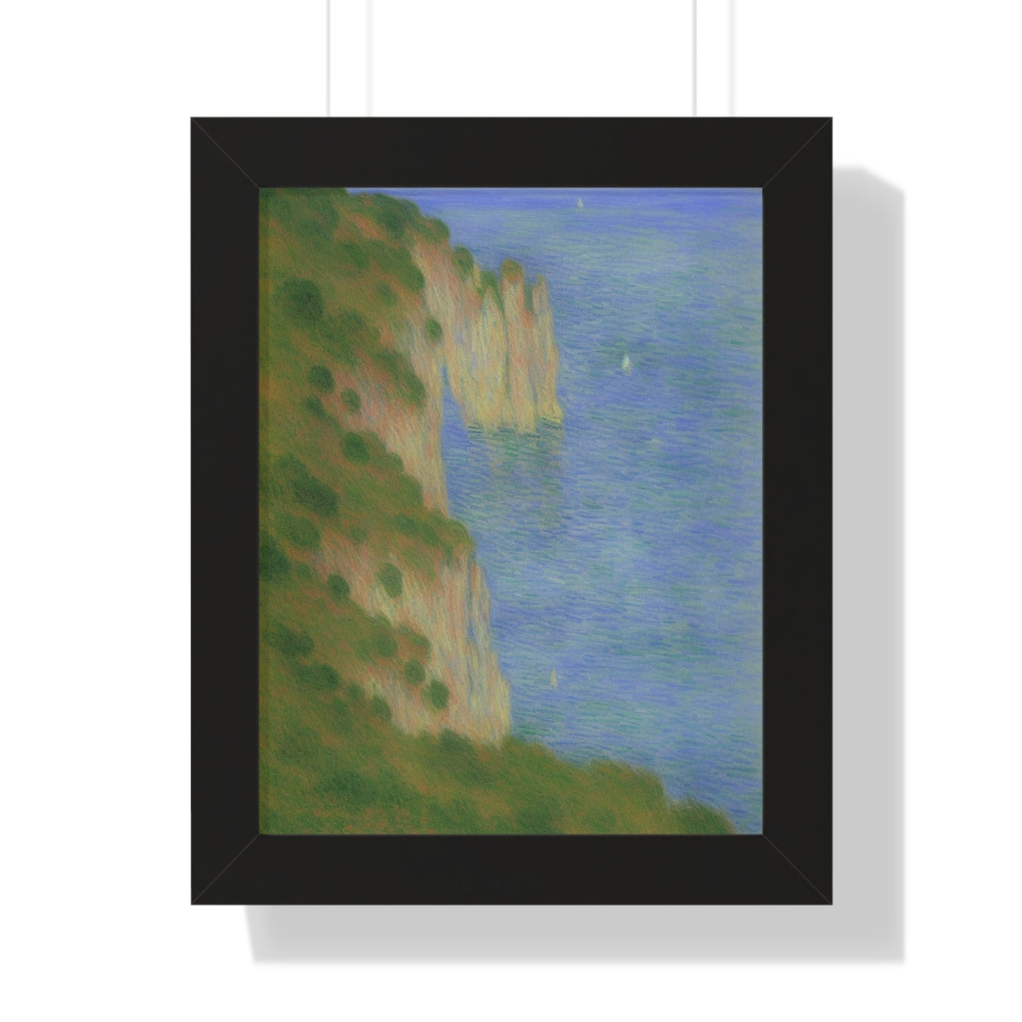 Coastal Bluff Landscape Claude Monet Style