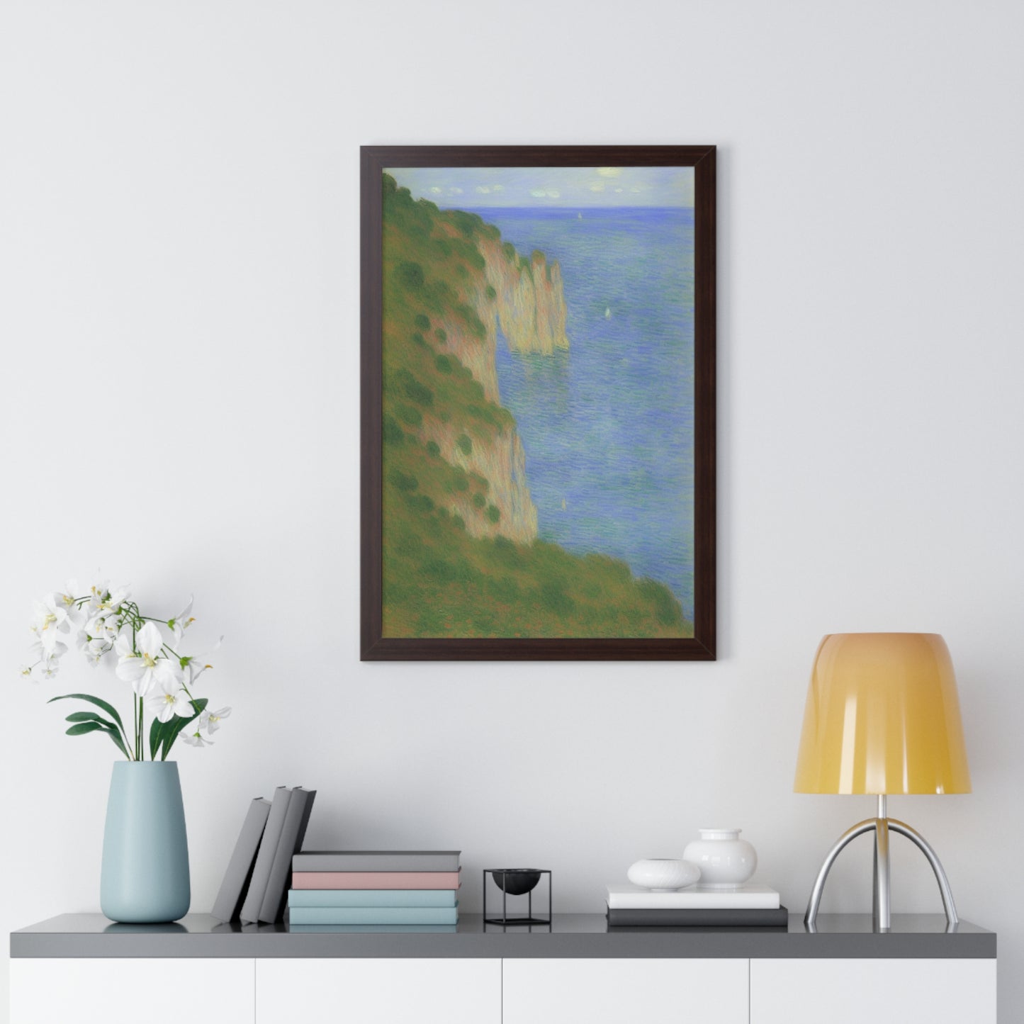 Coastal Bluff Landscape Claude Monet Style