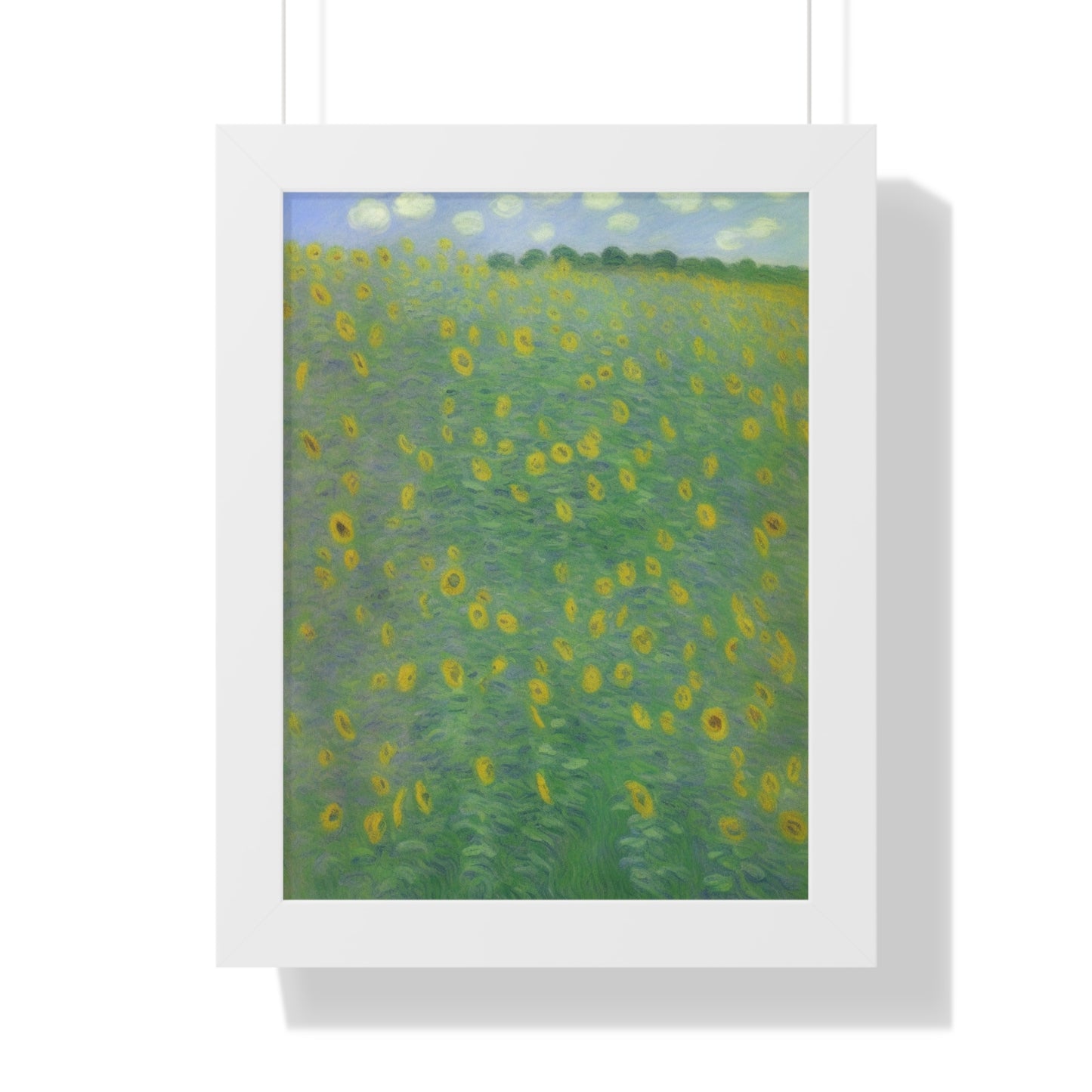 Sunflower Landscape Claude Monet Style