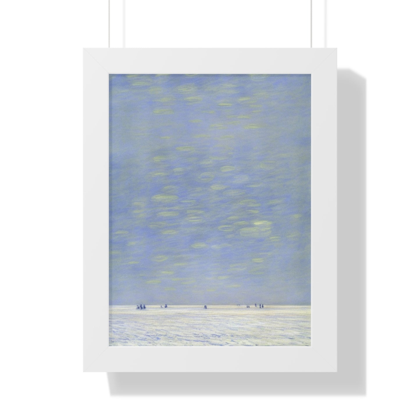 Salt Flat Scene Claude Monet Style