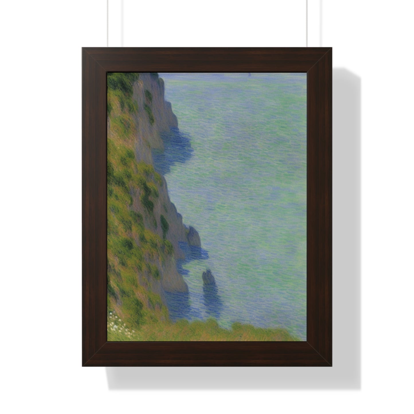 Coastal Bluff Landscape Claude Monet Style