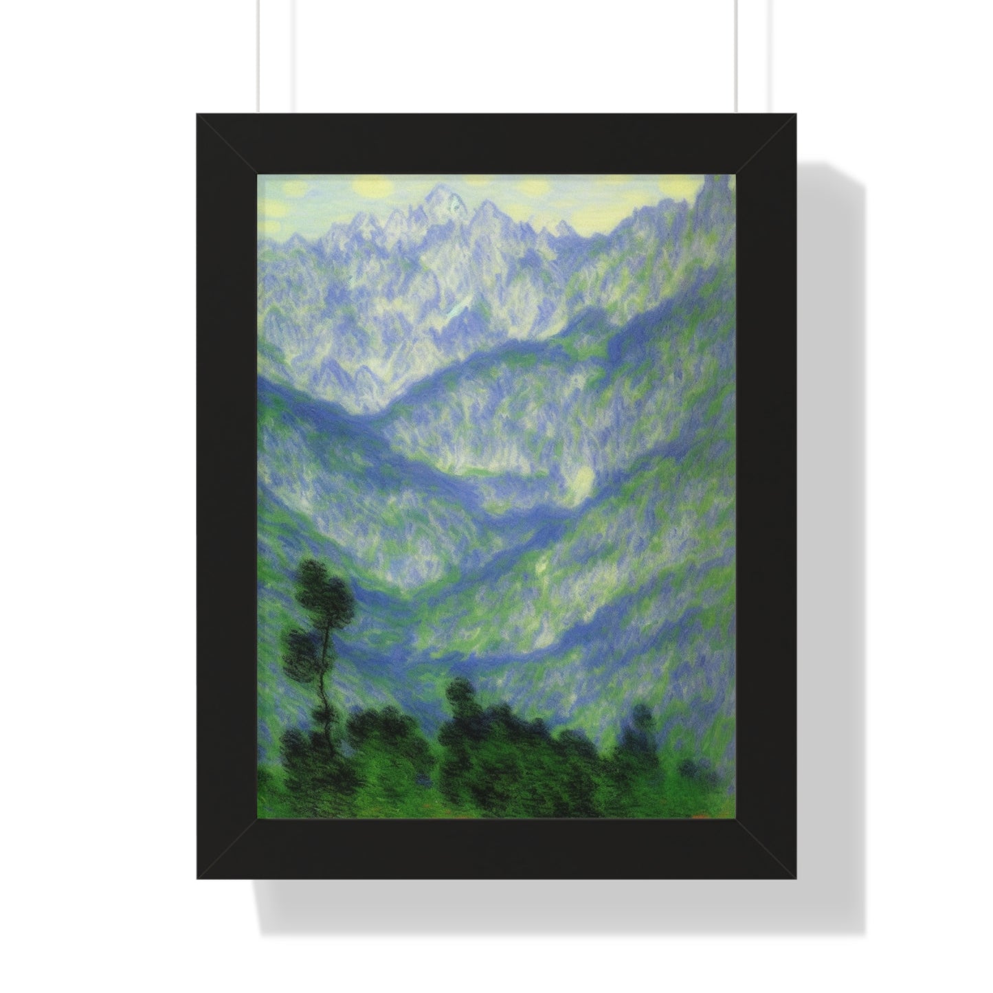 Mountains Landscape Claude Monet Style