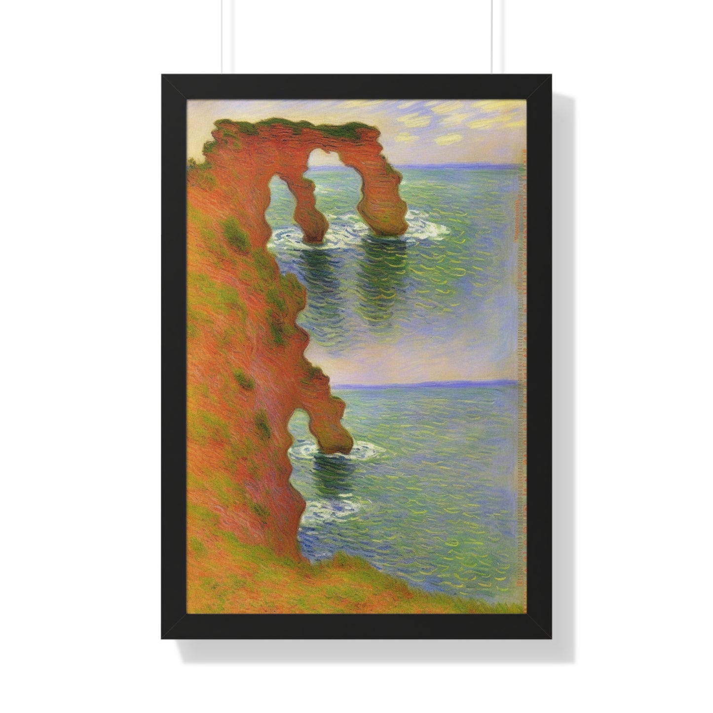 Wind-Eroded Arch Landscape Claude Monet Style