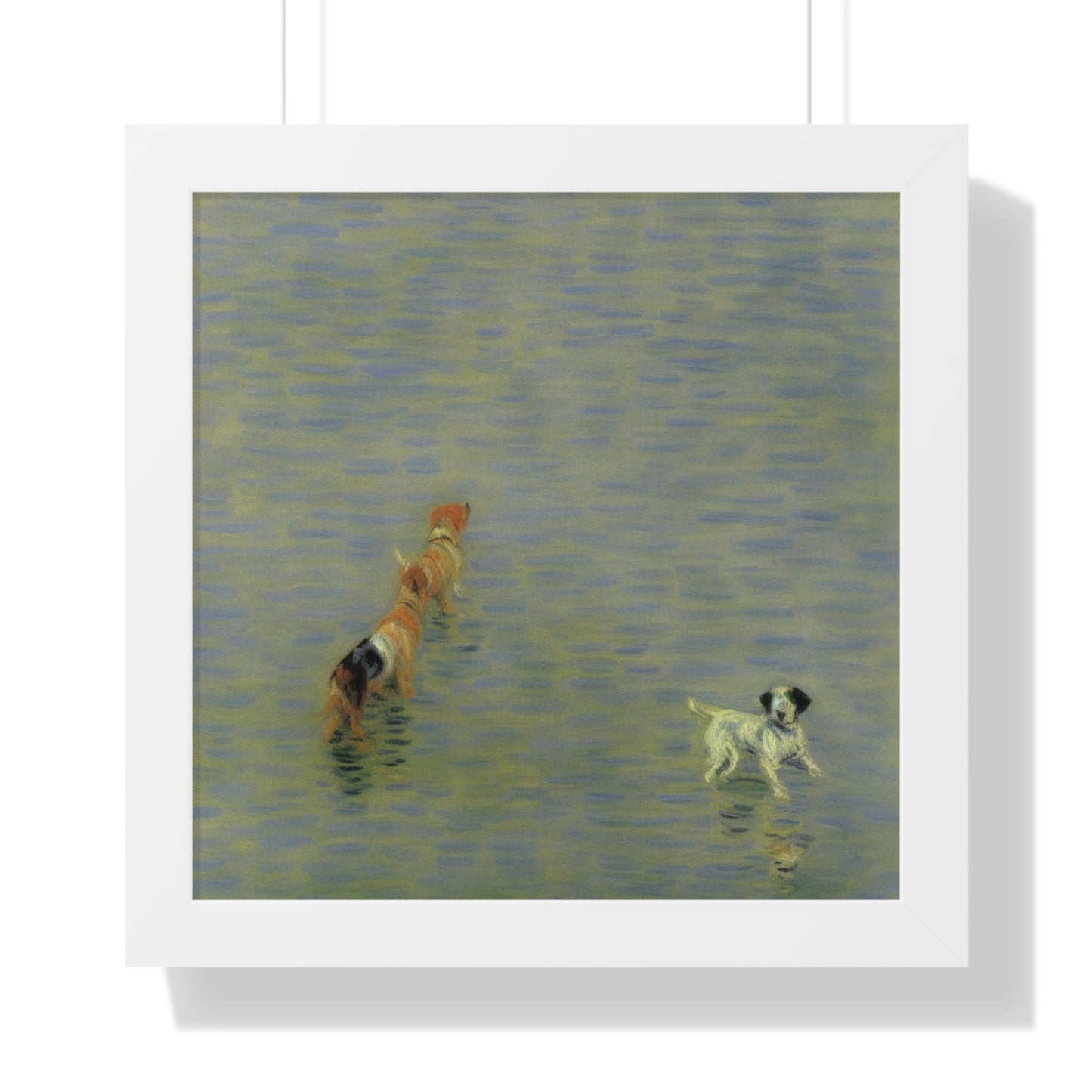 Dog Scene Claude Monet Style