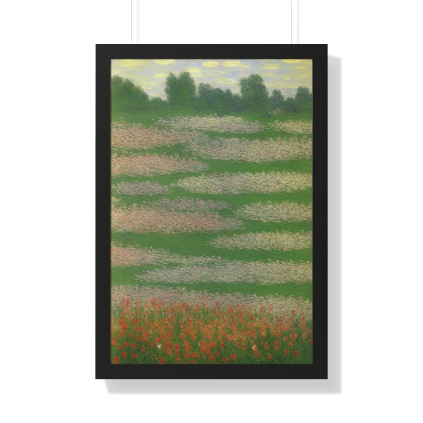 Flowers Landscape Claude Monet Style