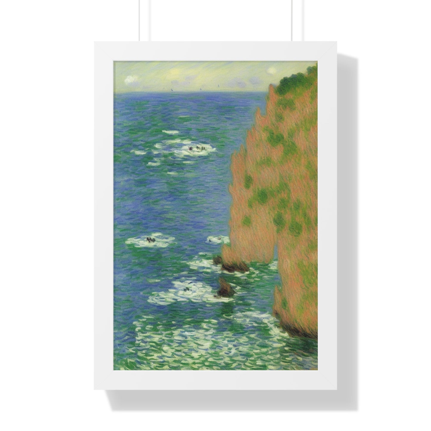 Sea Cave Landscape Claude Monet Style