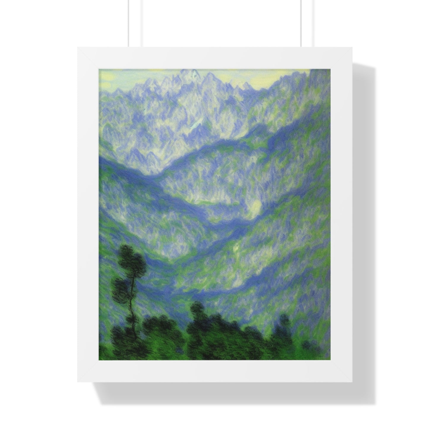 Mountains Landscape Claude Monet Style