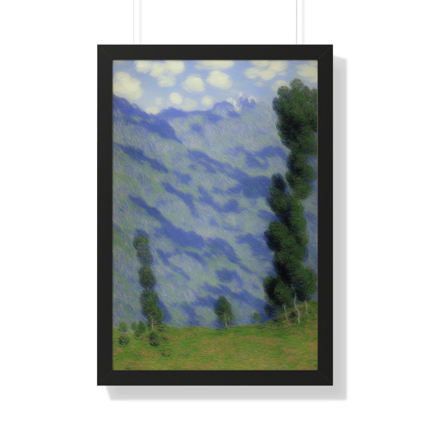 Mountains Landscape Claude Monet Style