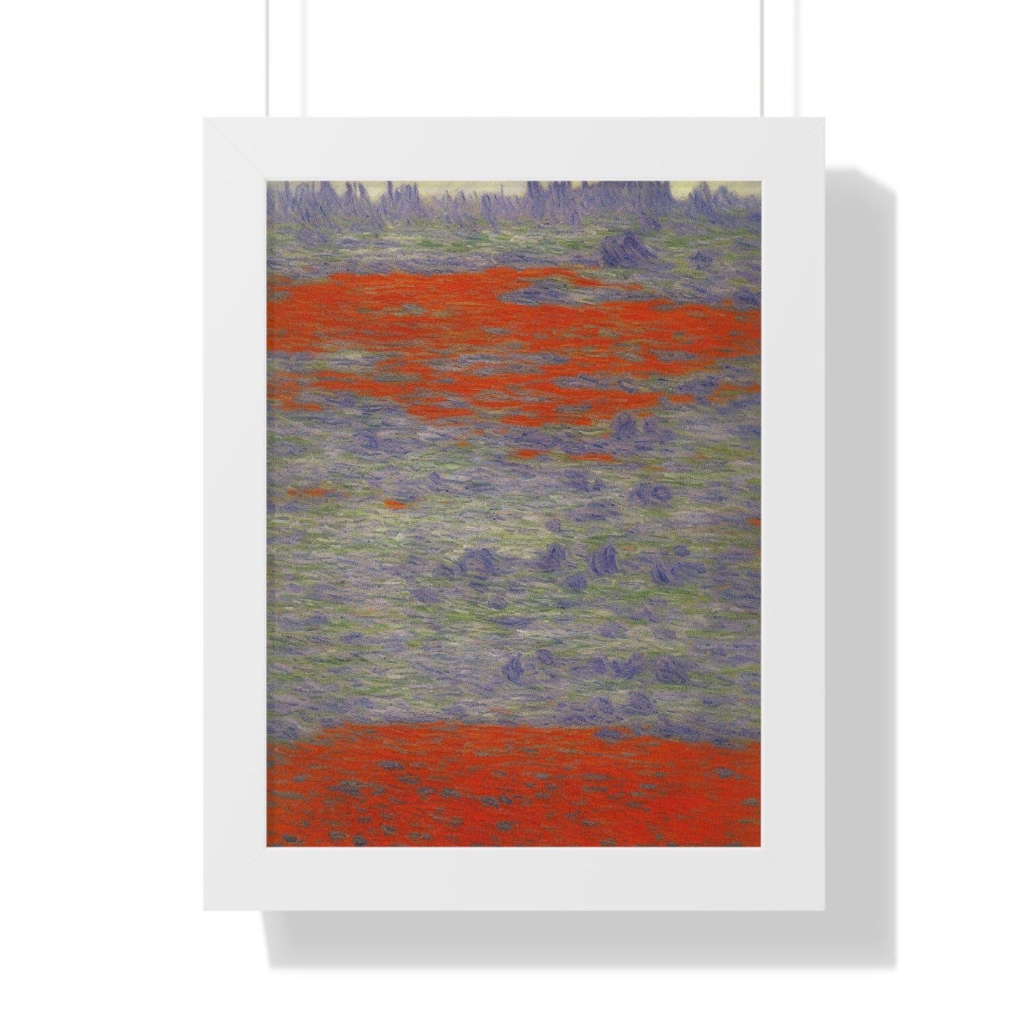 Lava Field Landscape Claude Monet Style