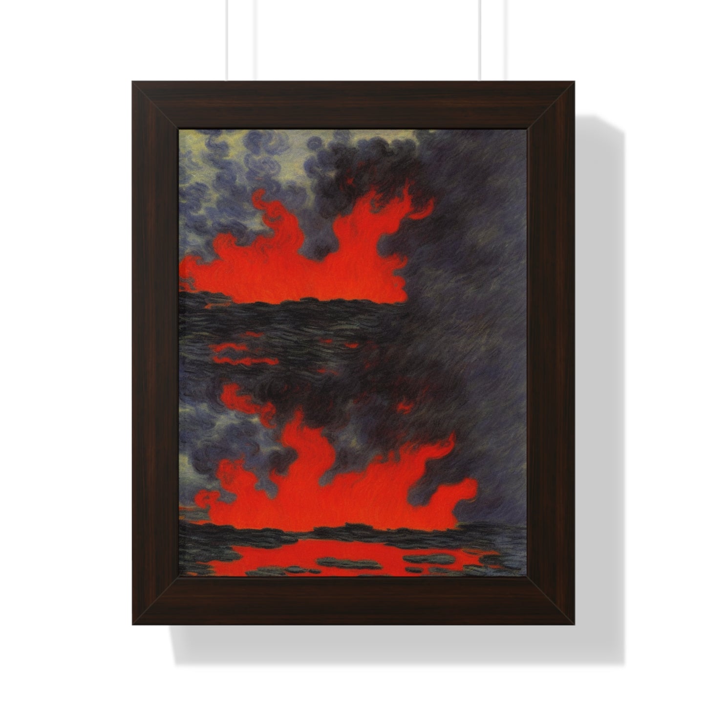 Lava Scene Claude Monet Style