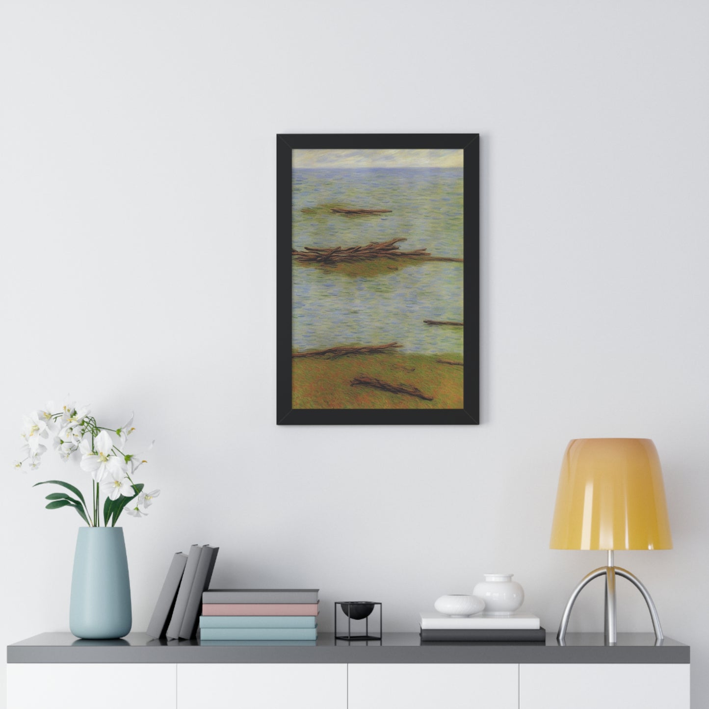 Driftwood Landscape Claude Monet Style