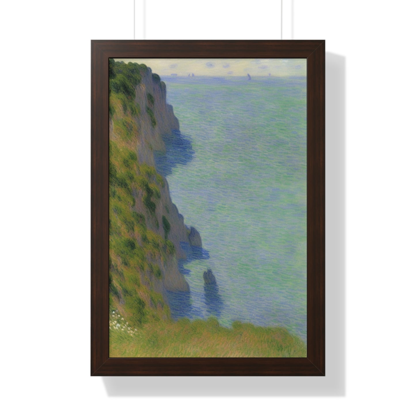 Coastal Bluff Landscape Claude Monet Style