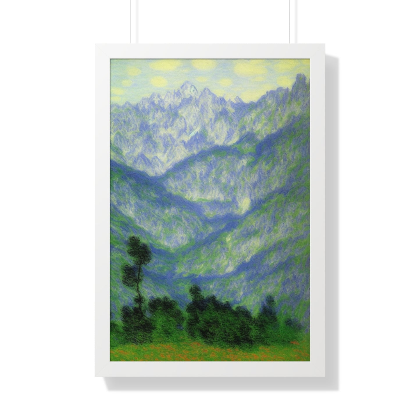 Mountains Landscape Claude Monet Style