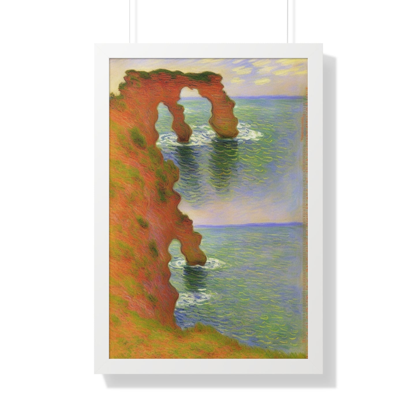 Wind-Eroded Arch Landscape Claude Monet Style