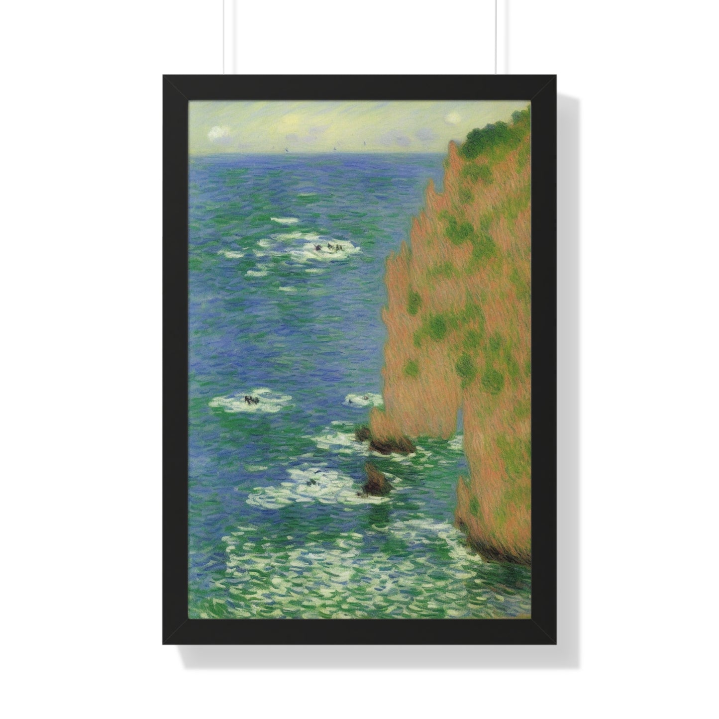 Sea Cave Landscape Claude Monet Style