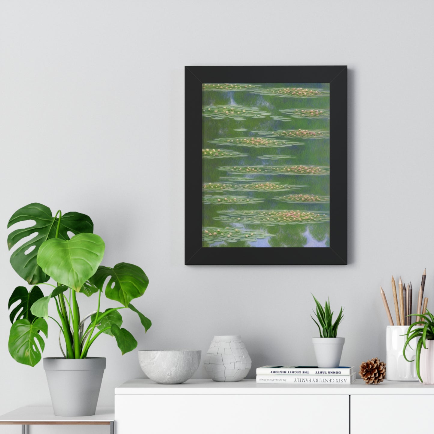 Water Lilies Landscape Claude Monet Style