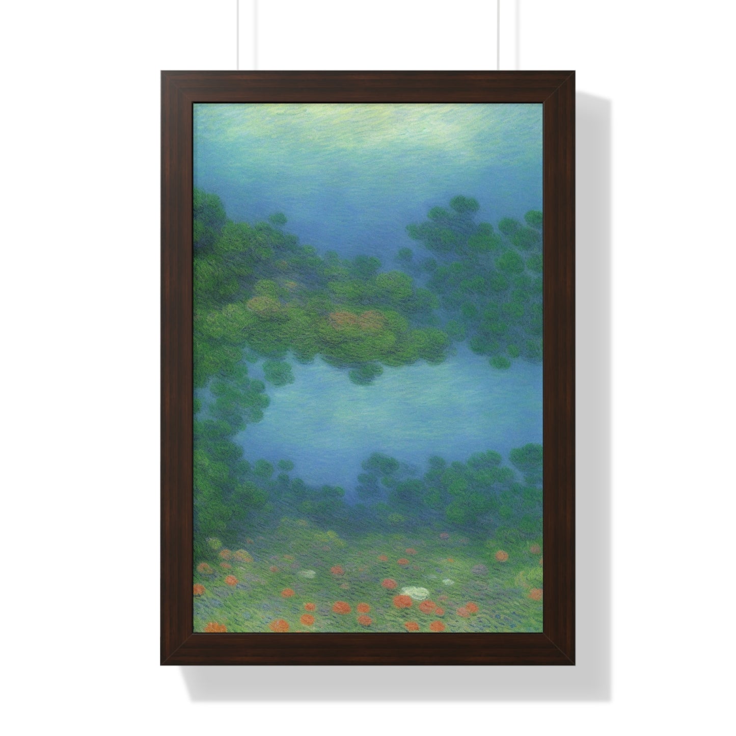 Coral Reef Scene Claude Monet Style