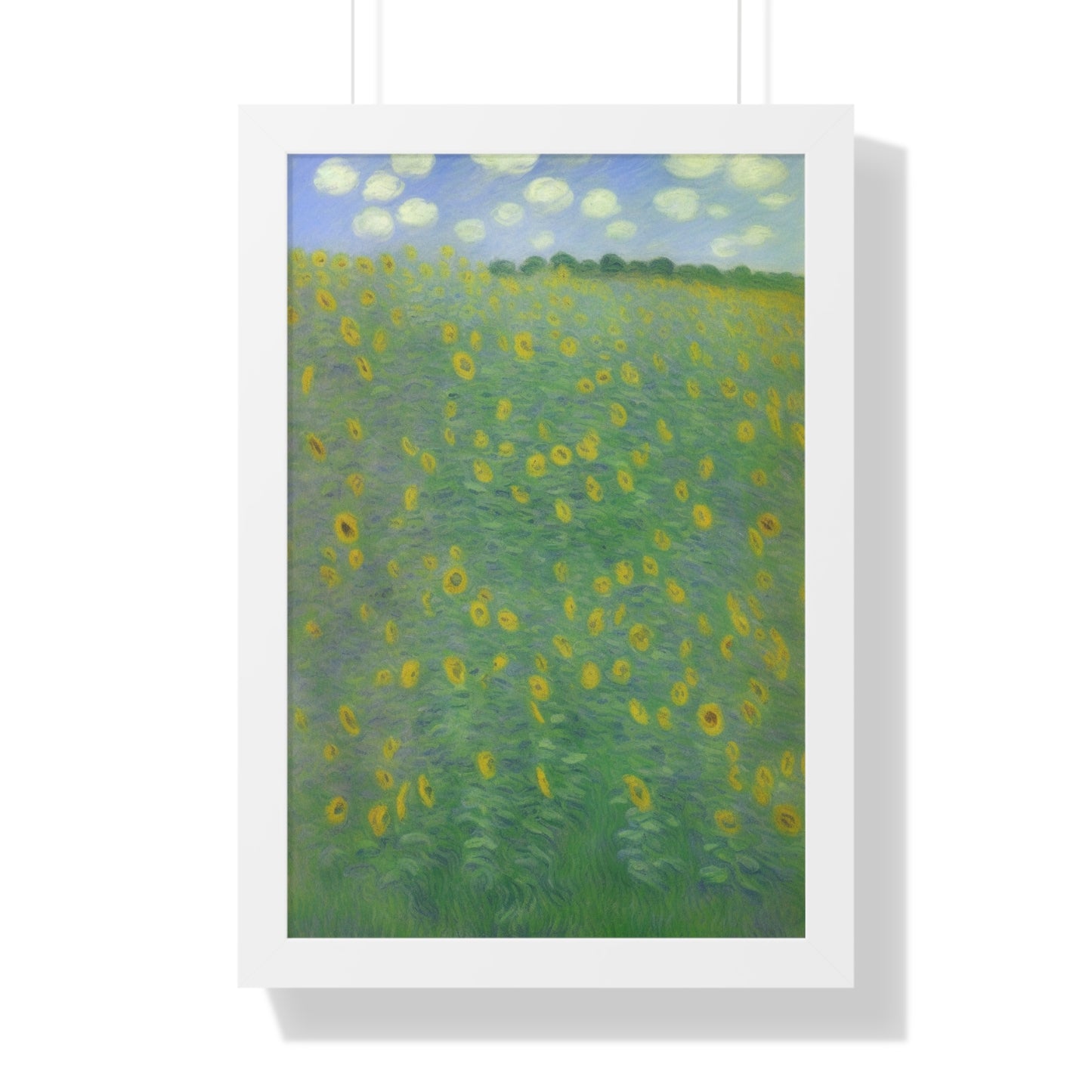 Sunflower Landscape Claude Monet Style