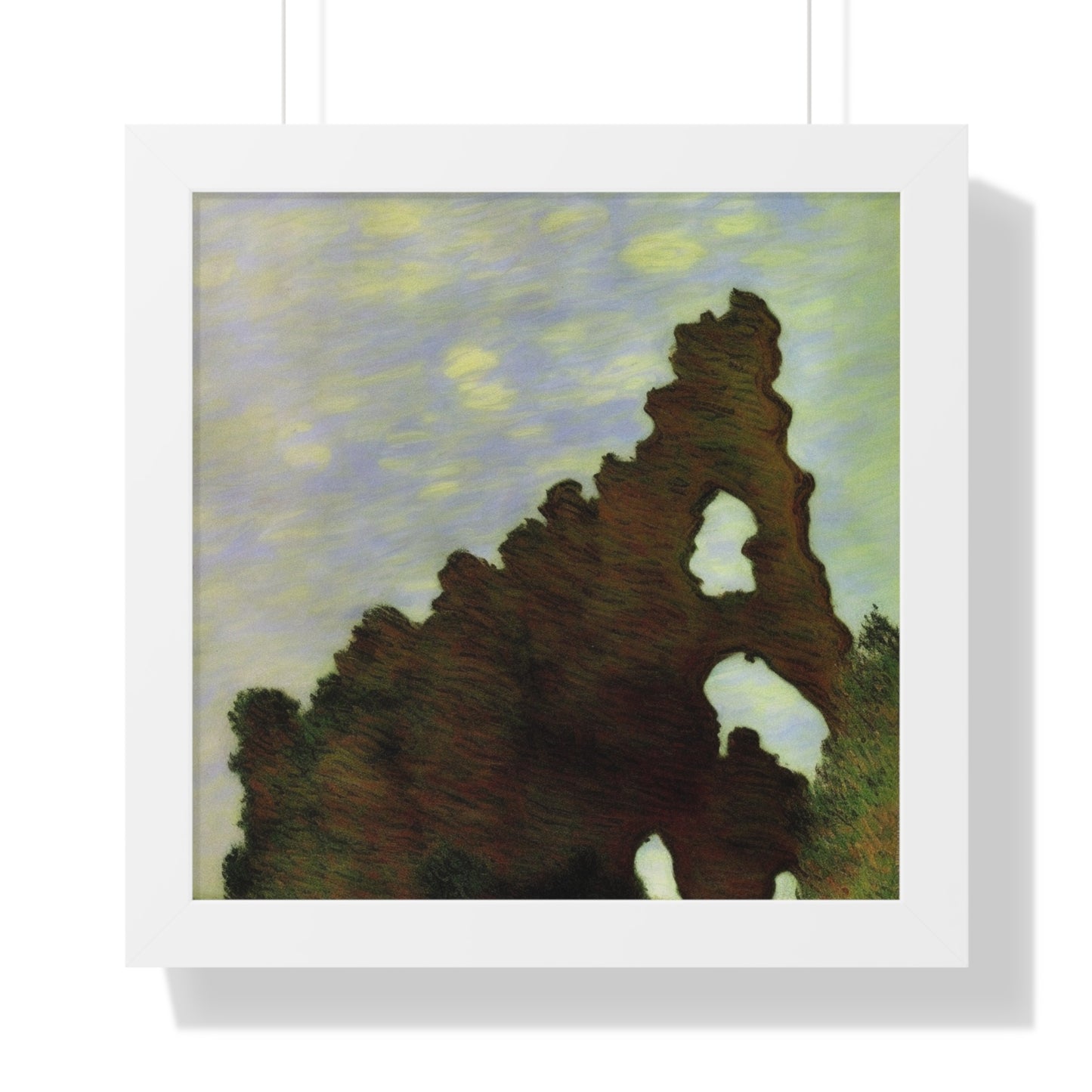 Wind-Eroded Arch Landscape Claude Monet Style