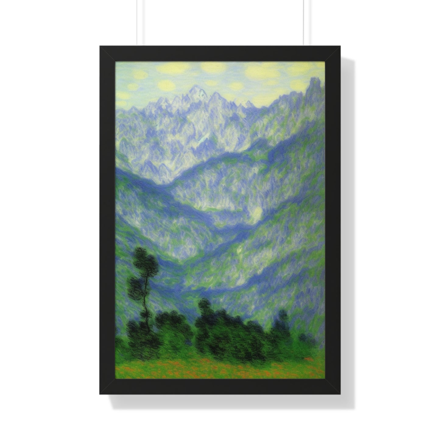 Mountains Landscape Claude Monet Style