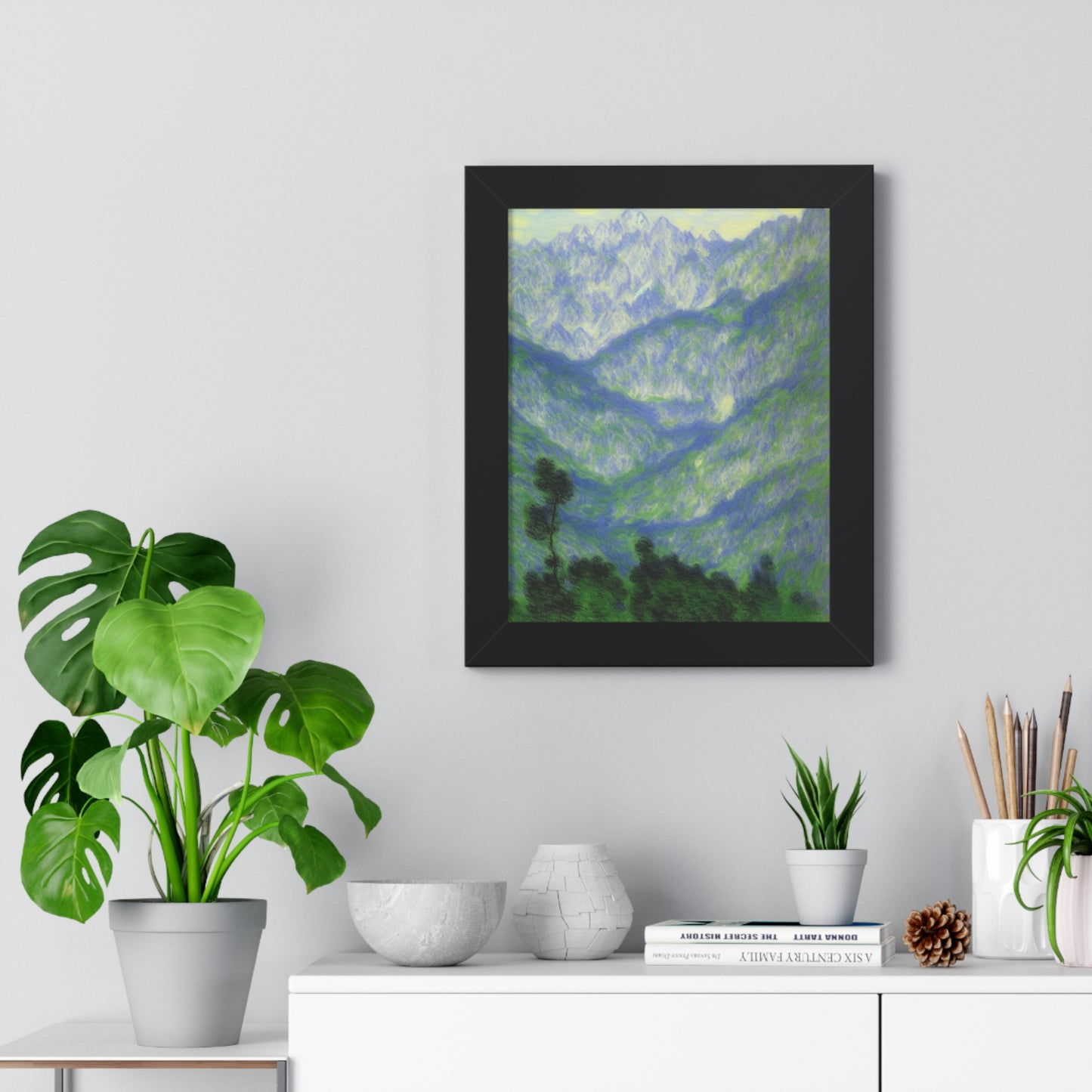 Mountains Landscape Claude Monet Style