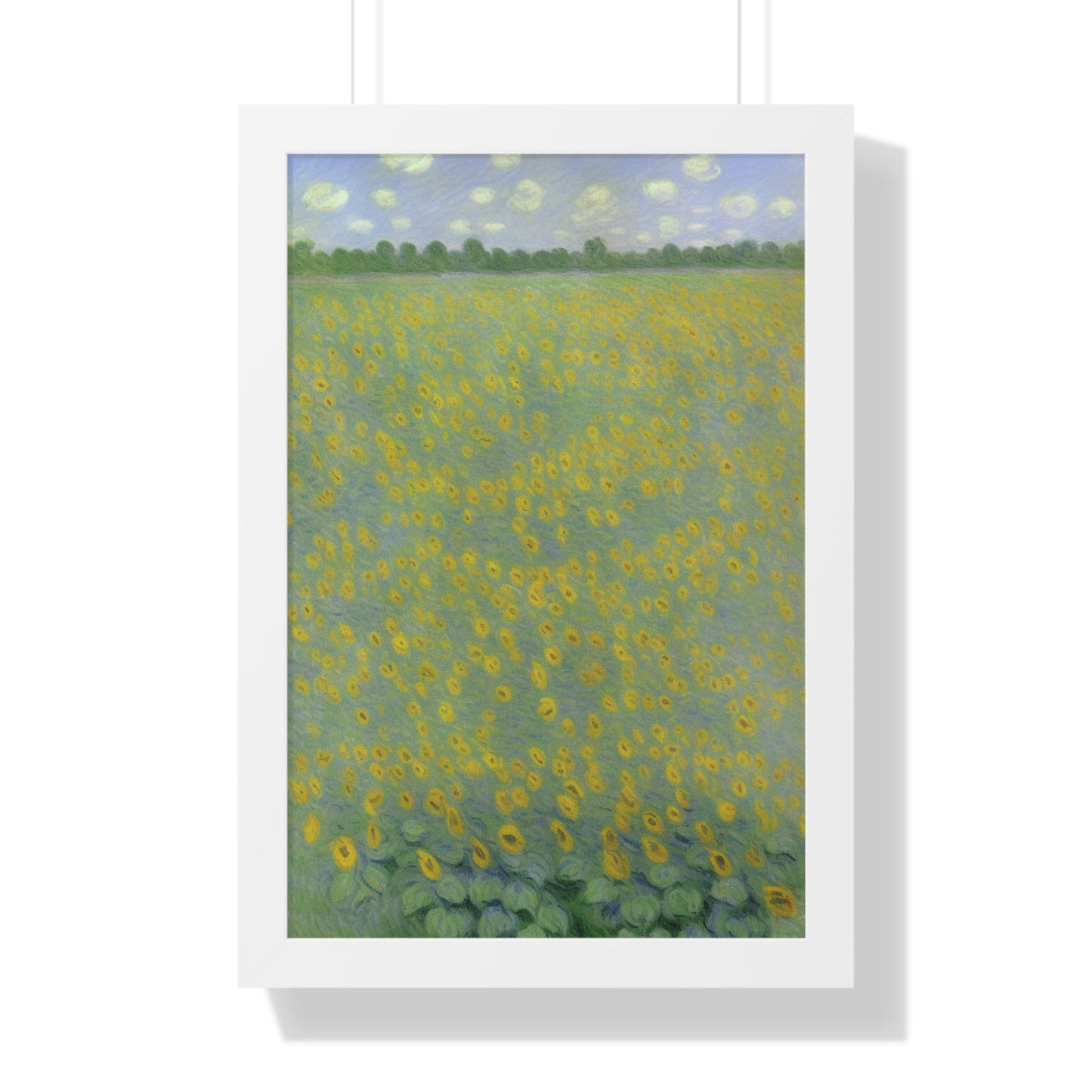 Sunflower Landscape Claude Monet Style