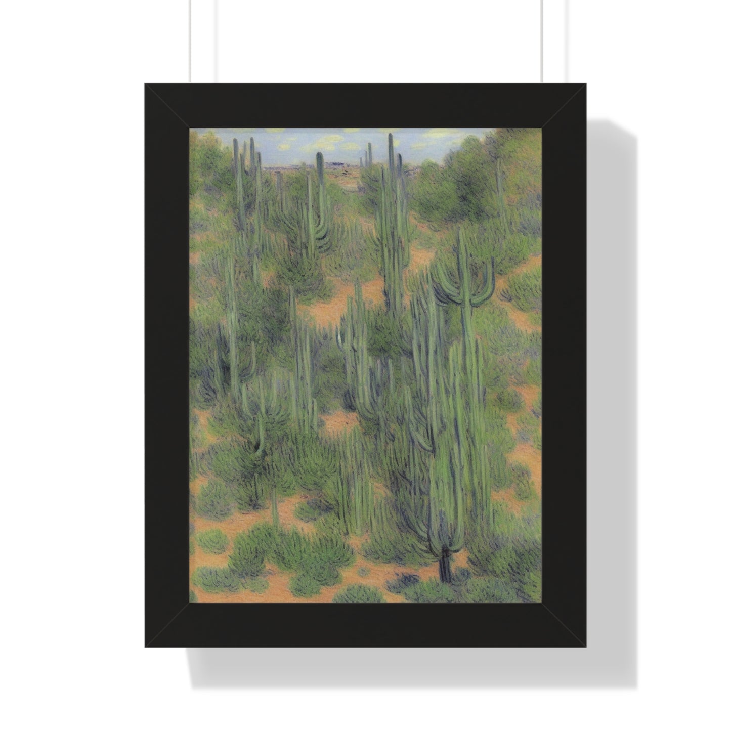 Cactus Landscape Claude Monet Style