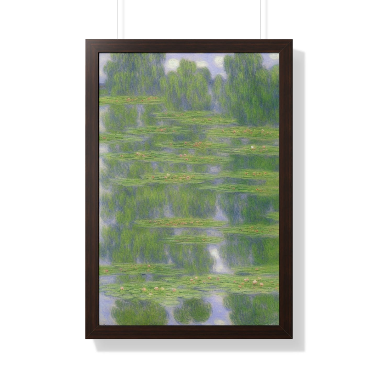 Pond Landscape Claude Monet Style