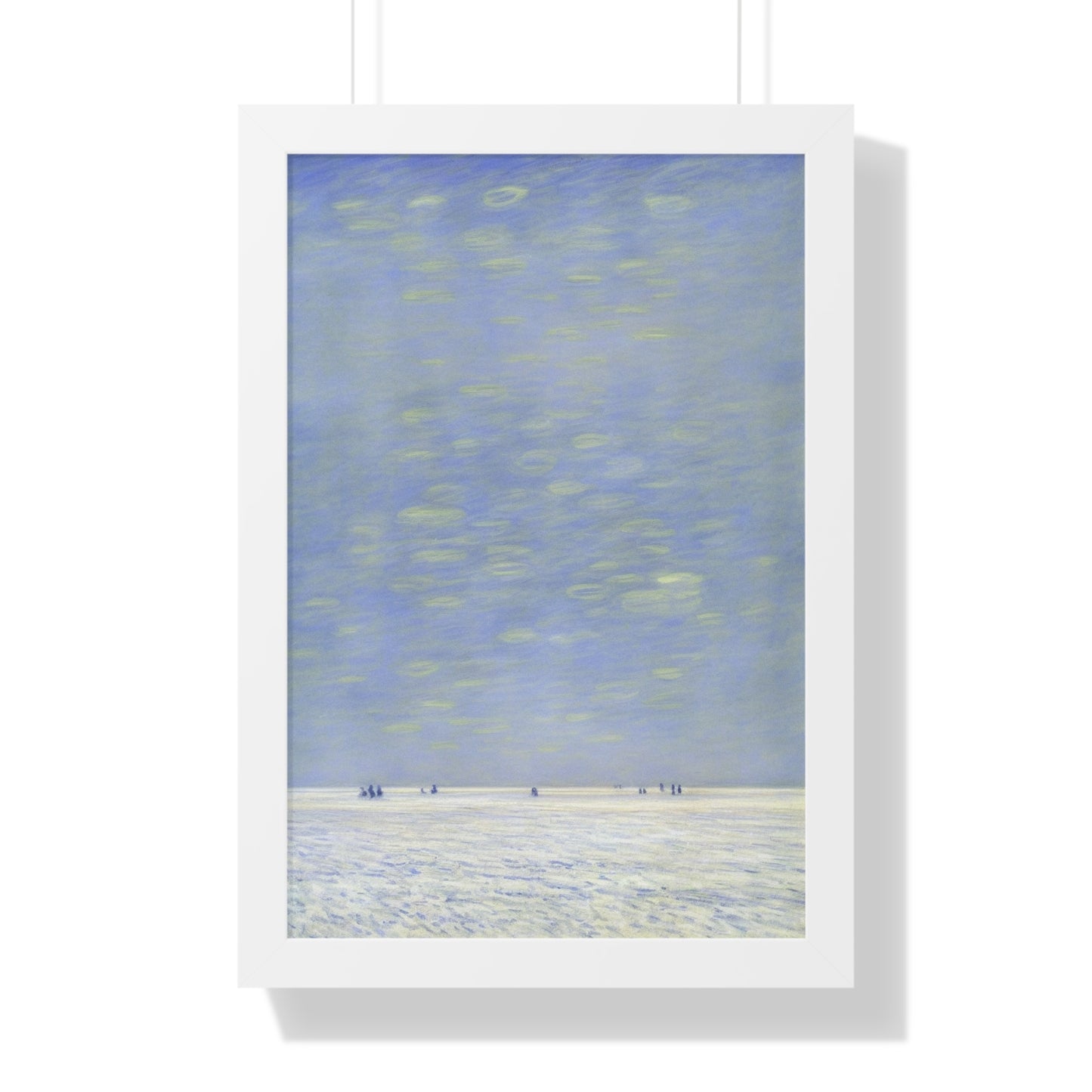 Salt Flat Scene Claude Monet Style